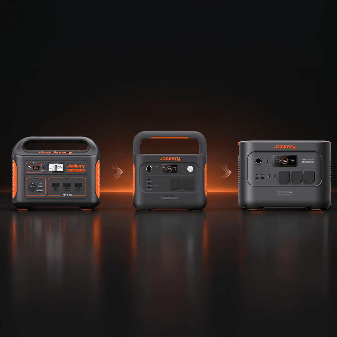 Еволюція зарядних станцій Jackery Explorer 1000 — порівняння дизайну моделей V1, Plus та V2